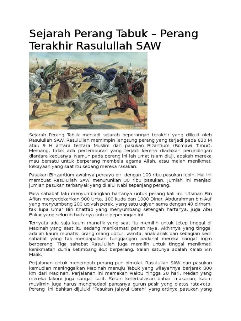 Sejarah Perang Tabuk | PDF