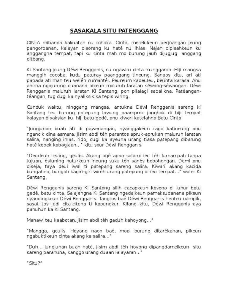 Dongeng Bahasa Sunda Sasakala Gunung Putri – Python