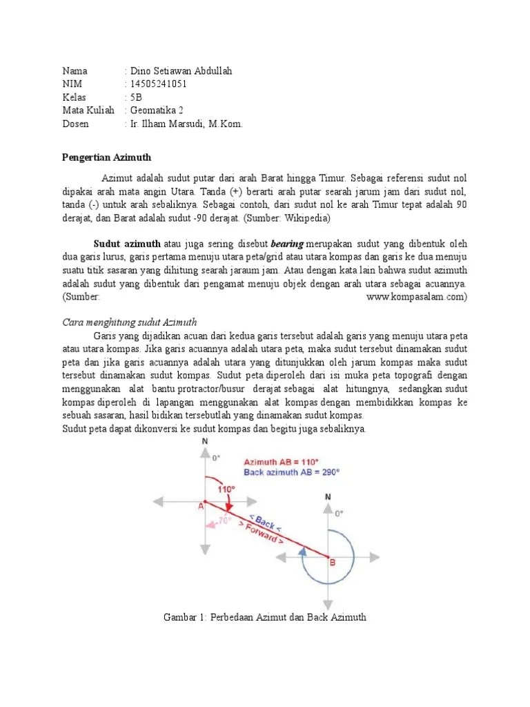 Sudut Azimut | PDF