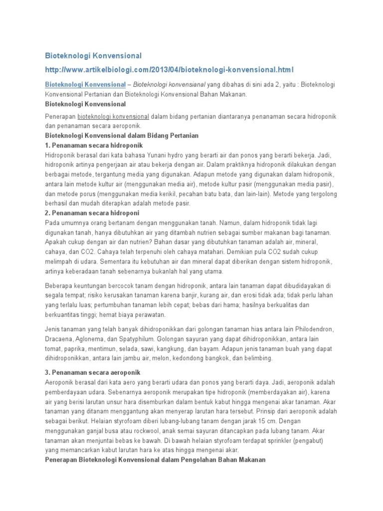 Jenis Makanan Yang Diolah Dengan Cara Menggunakan Bioteknologi Adalah