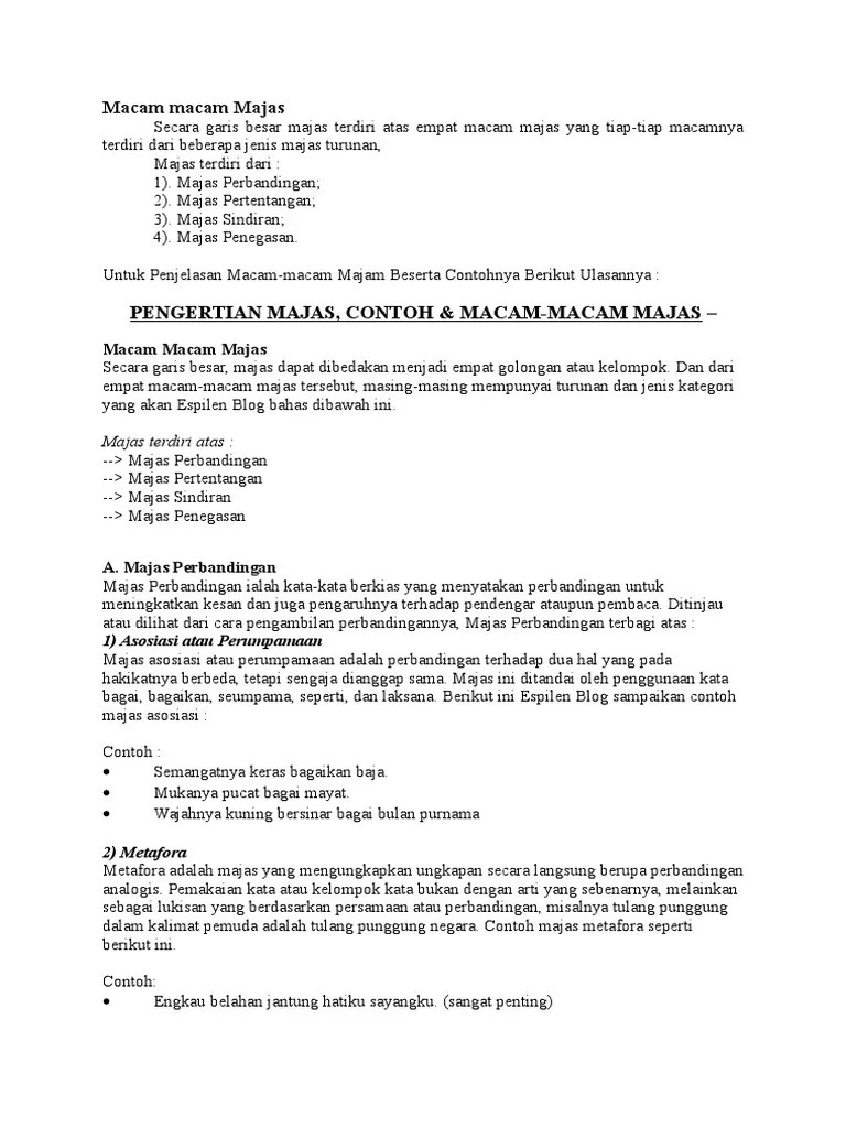 Macam Macam Jenis Majas Dan Contohnya - Berbagai Jenis Itu