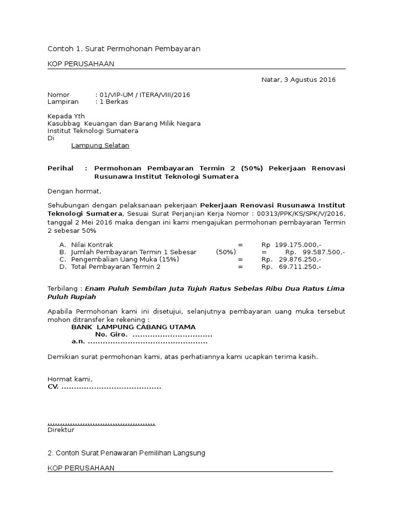 Contoh - Contoh Surat | PDF