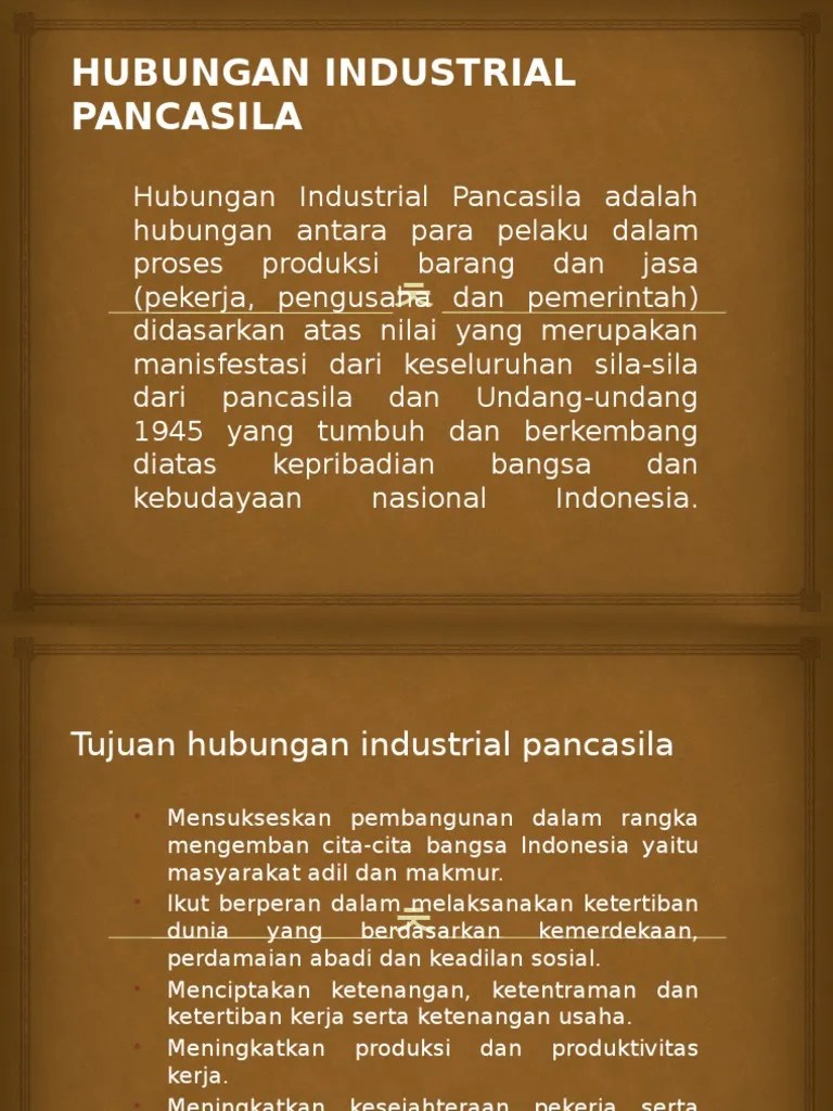 Hubungan Industrial Pancasila | PDF
