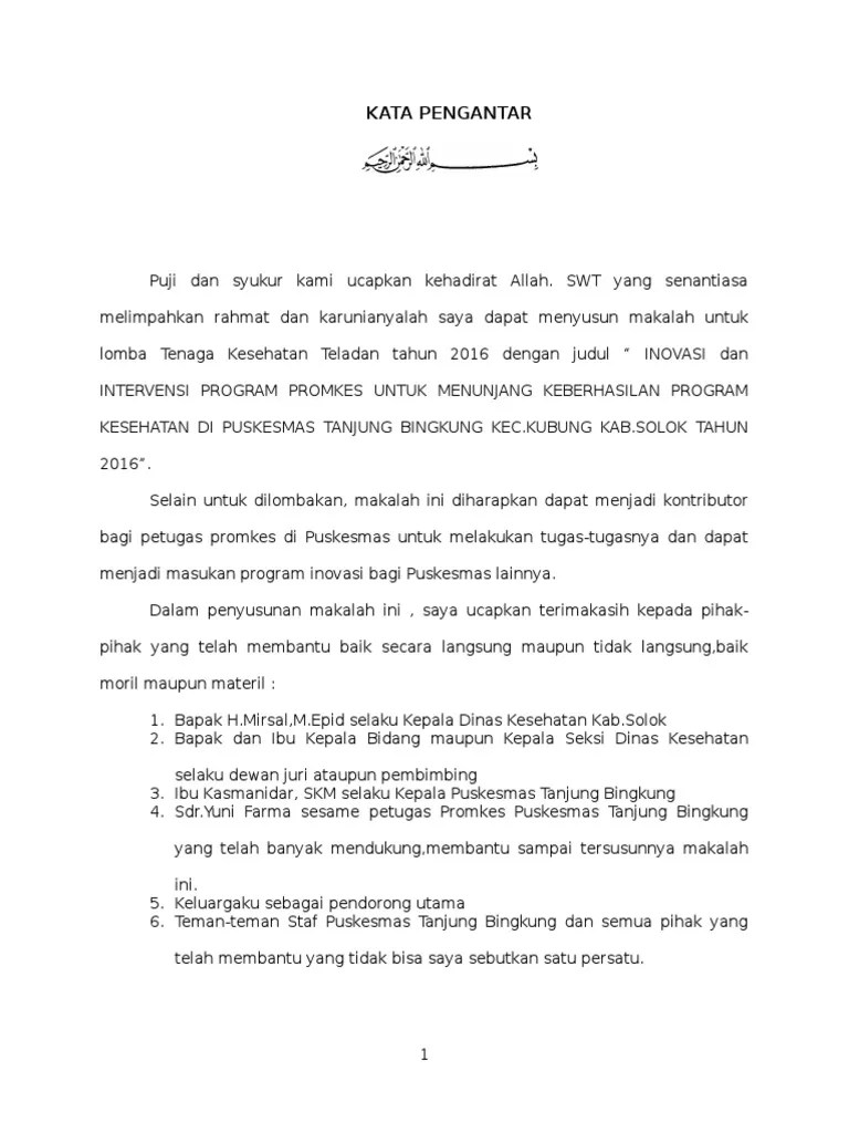 Kata Pengantar Daftar Isi | PDF