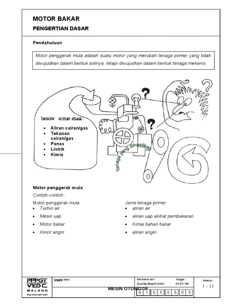 Pengertian Dasar Motor Bakar | PDF