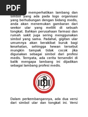 Arti Lambang Kedokteran | PDF