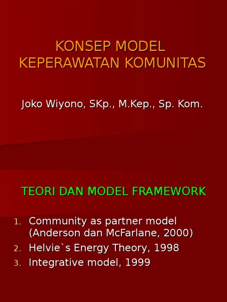 Teori Dan Model Keperawatan Komunitas | PDF