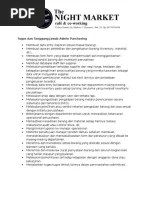 Tugas Dan Tanggung Jawab Admin Purchasing | PDF