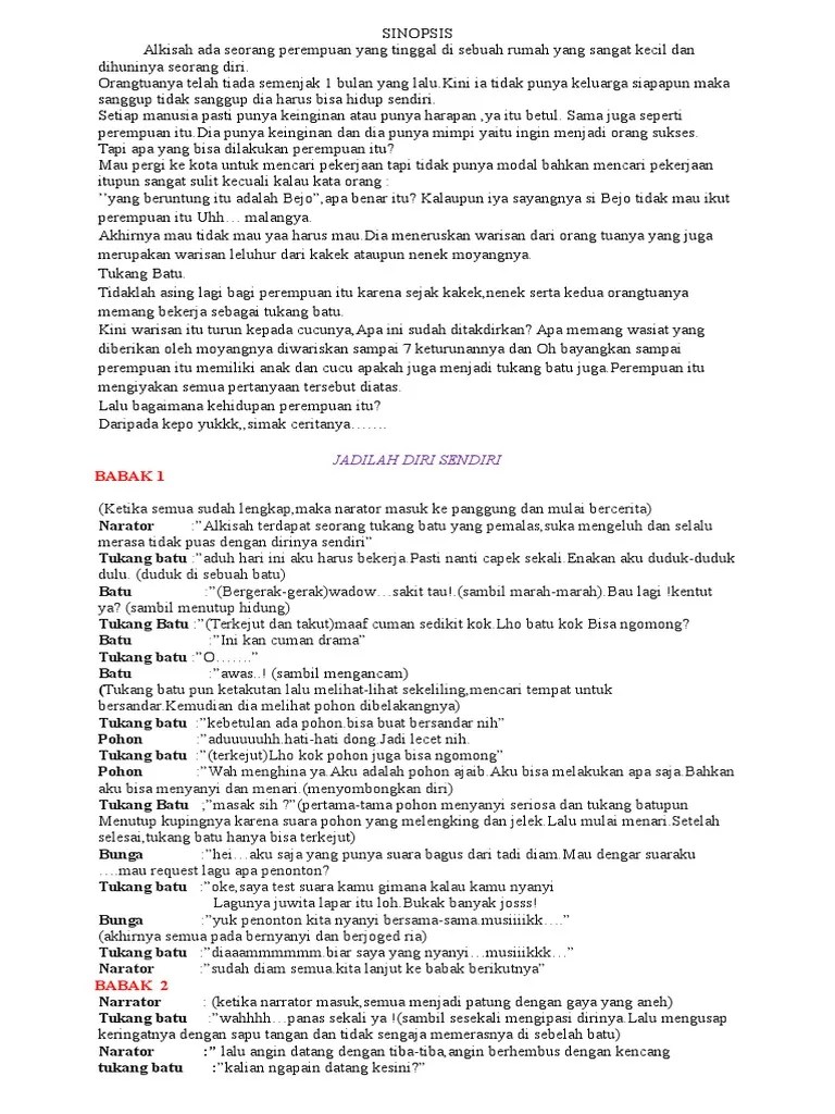 Naskah Drama Bahasa Inggris 10 Orang Pemain – Rasanya