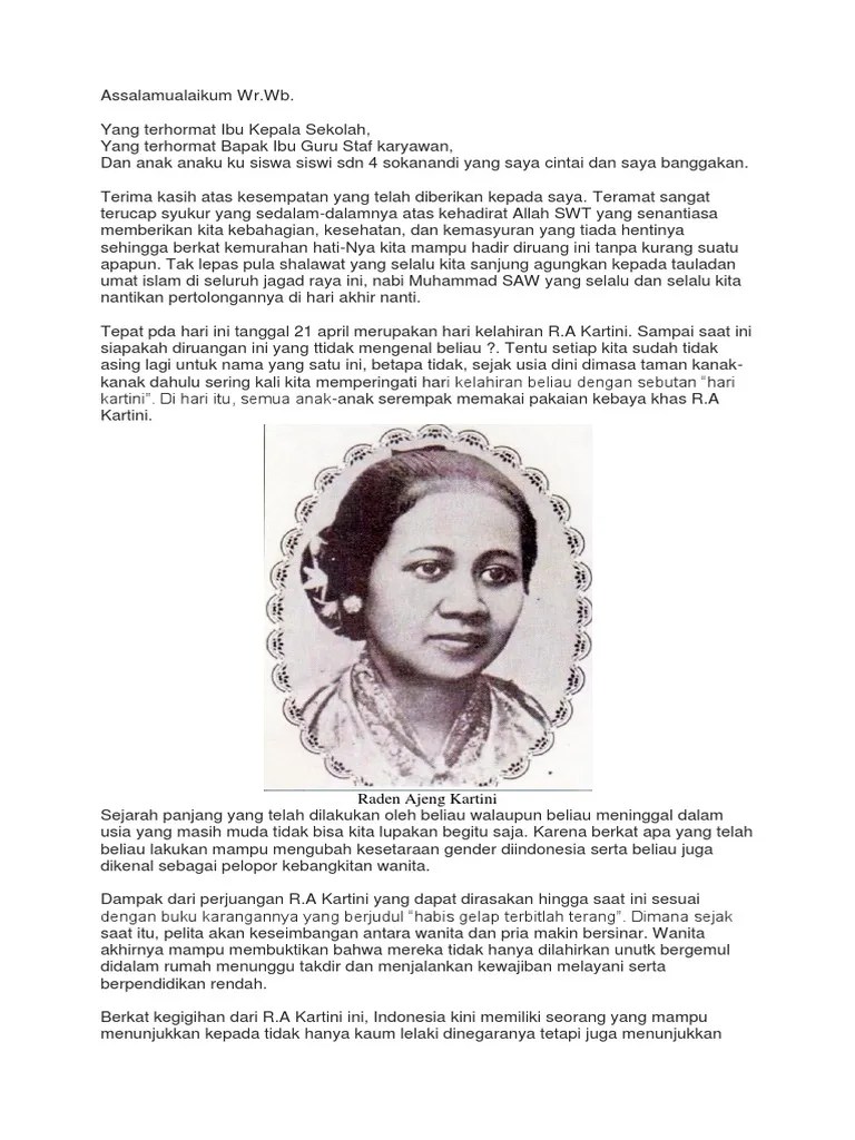 Pidato Kartini | PDF