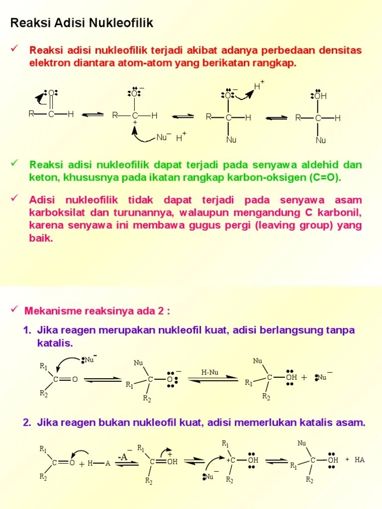 Reaksi Adisi Nukleofilik