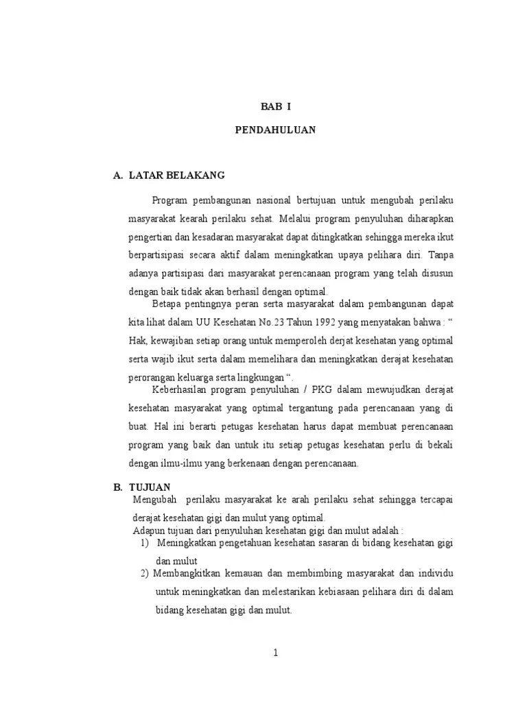 Makalah Perencanaan Penyul Kesgilut. | PDF