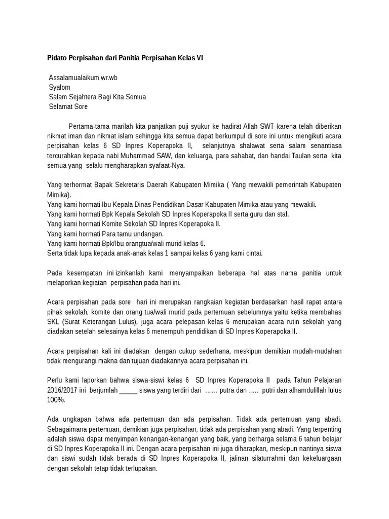 55+ Kata Sambutan Perpisahan Anak Tk