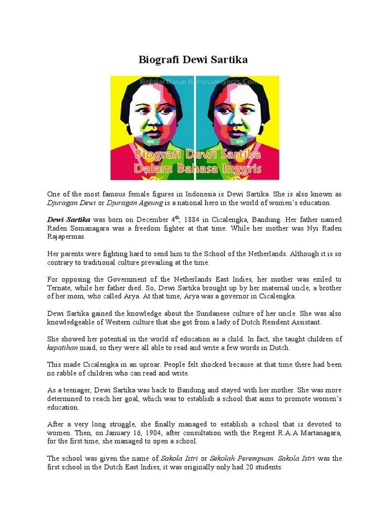 Biografi Pahlawan Bahasa Inggris – Pigura