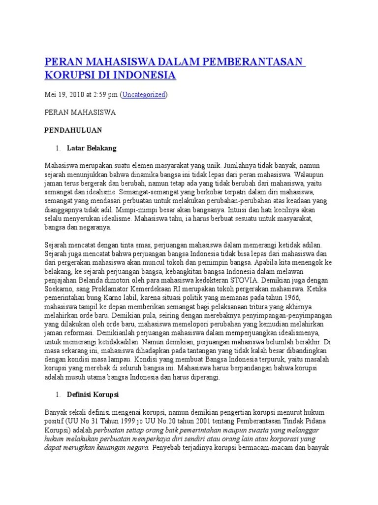 Pengertian Korupsi Menurut Uu No 31 Tahun 1999 - Berbagai Tahun
