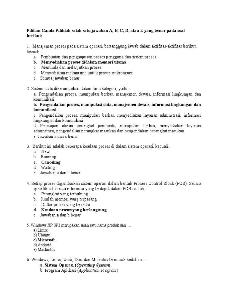 Soal Pilihan Ganda Sistem Informasi Manajemen Dan Jawabannya - Peranti Guru