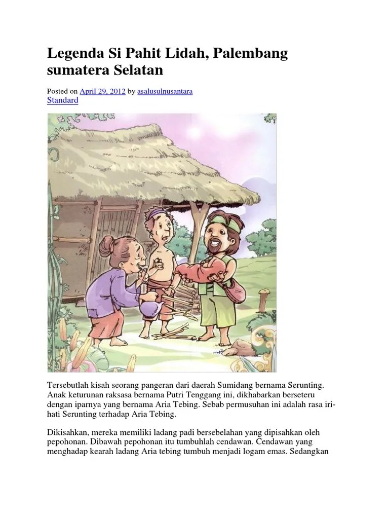 Legenda Si Pahit Lidah | PDF