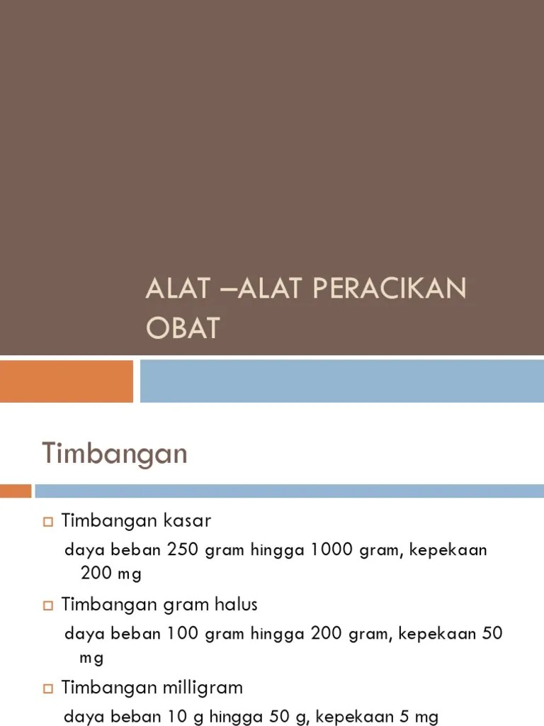 Alat - Alat Peracikan Obat | PDF
