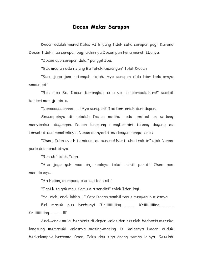 Cerpen Malas Belajar – Sketsa