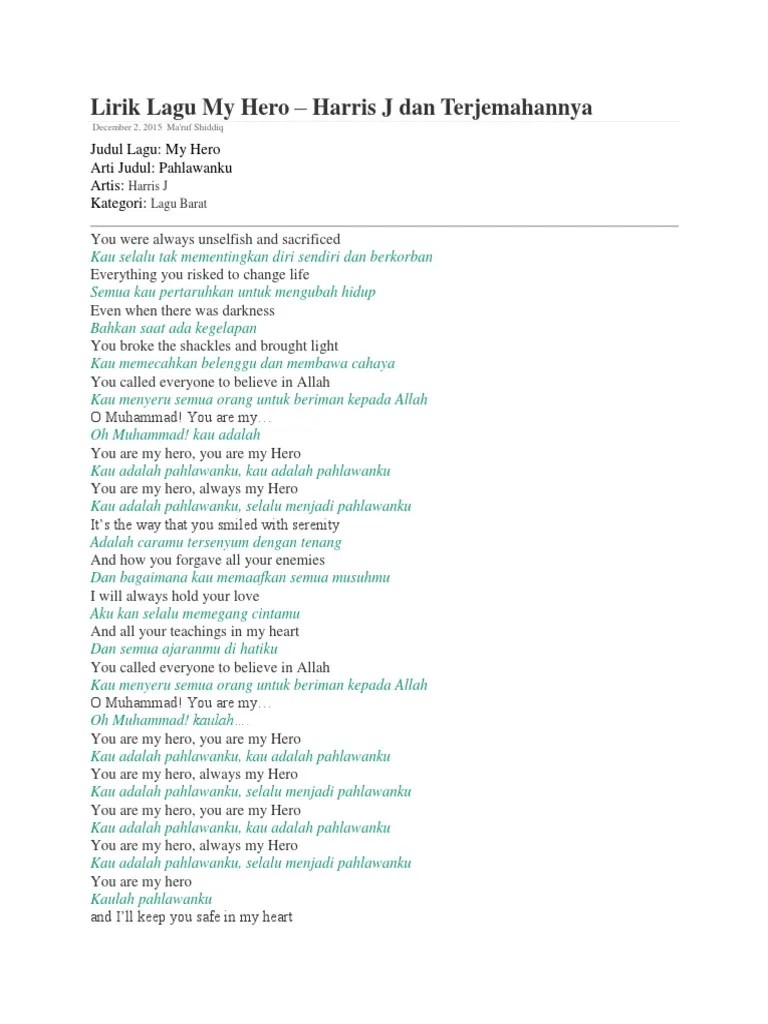 Harris J - My Hero | PDF | Keyakinan dan Doktrin Islam | Teologi Islam