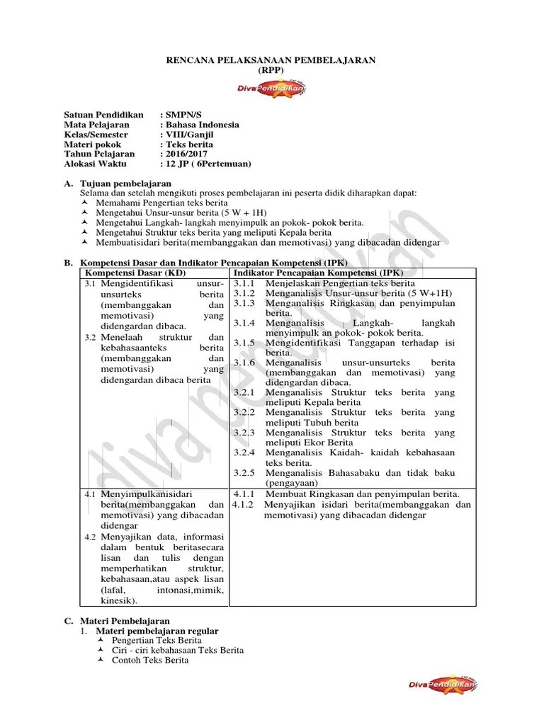 Soal Pilihan Ganda Struktur Teks Berita