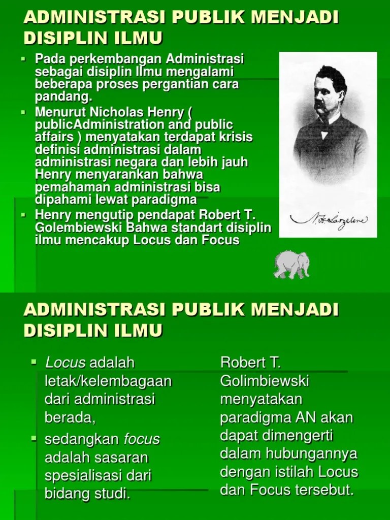 Perkembangan Paradigma Administrasi Publik | PDF