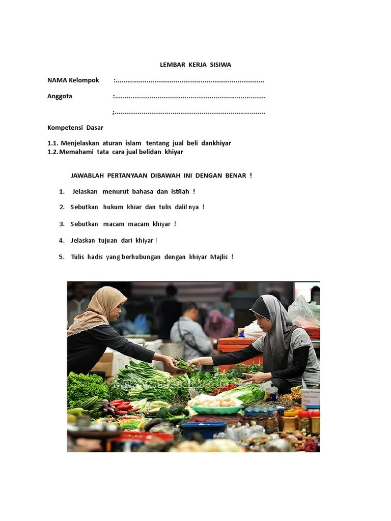 Lks Fikih Tentang Khiyar | PDF