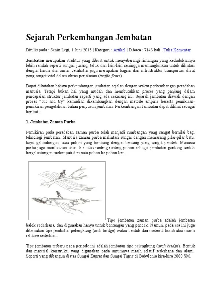 Sejarah Perkembangan Jembatan 2 | PDF