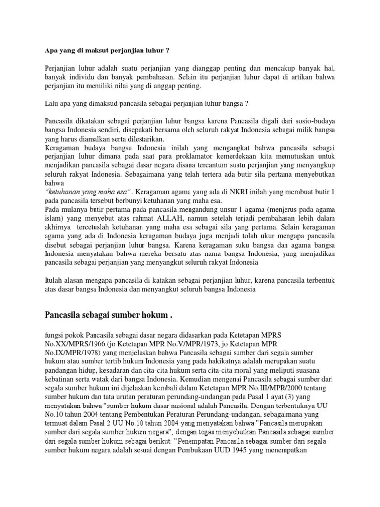 Apa Yang Di Maksut Perjanjian Luhur | PDF