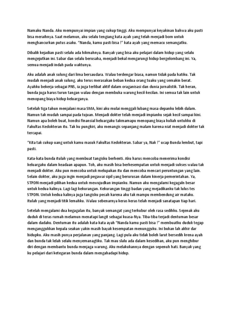 Cerpen Meraih Impian | PDF