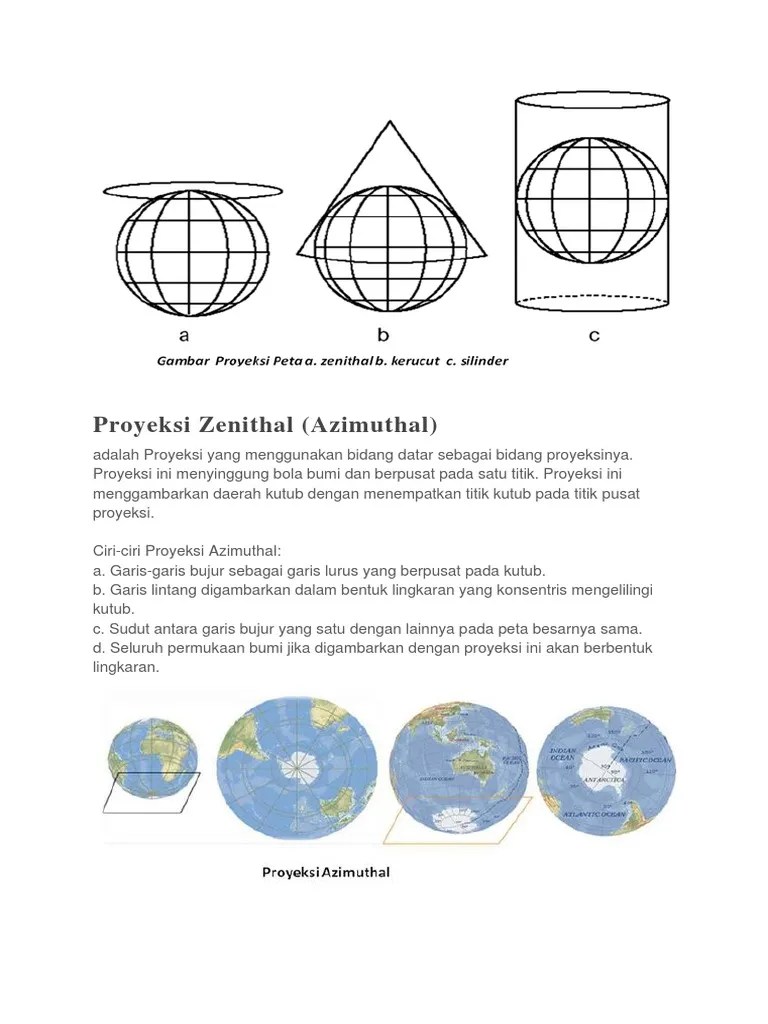 Prinsip Proyeksi Peta | PDF
