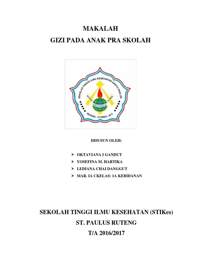 Gizi Pada Anak Pra Sekolah | PDF