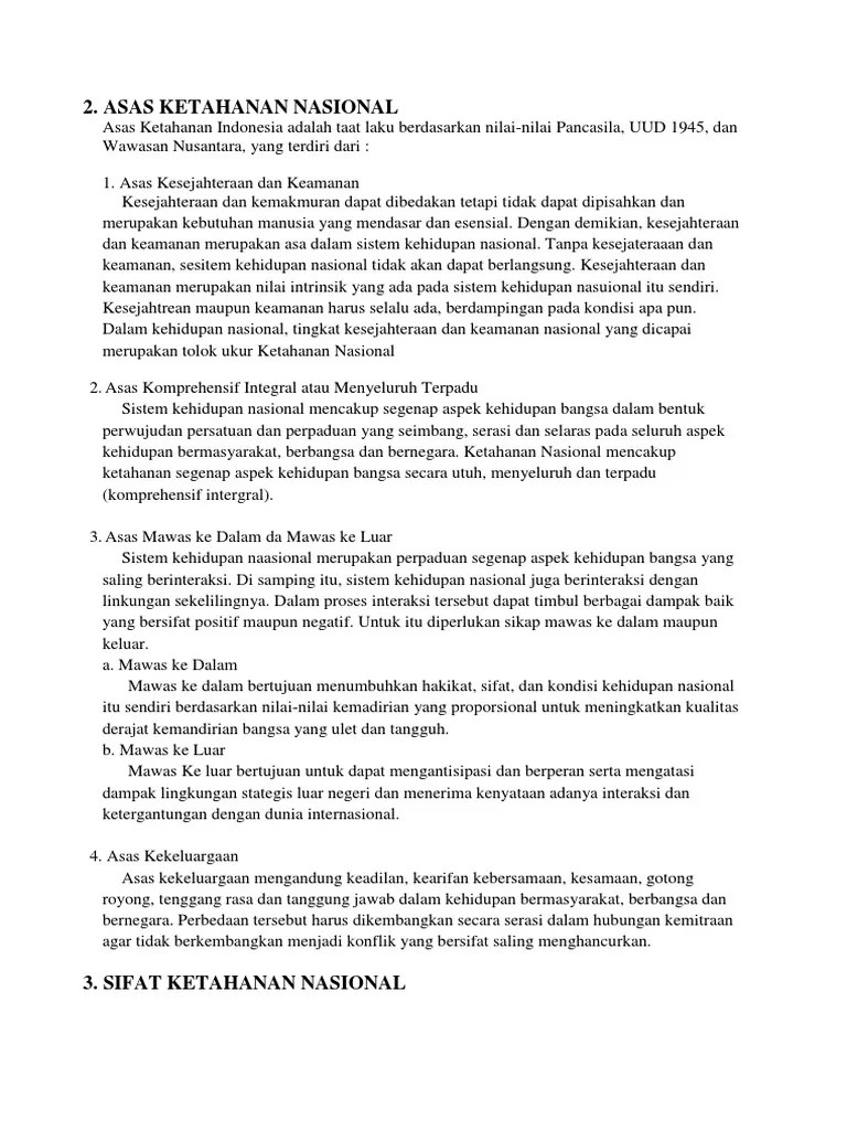 Ketahanan Nasional | PDF