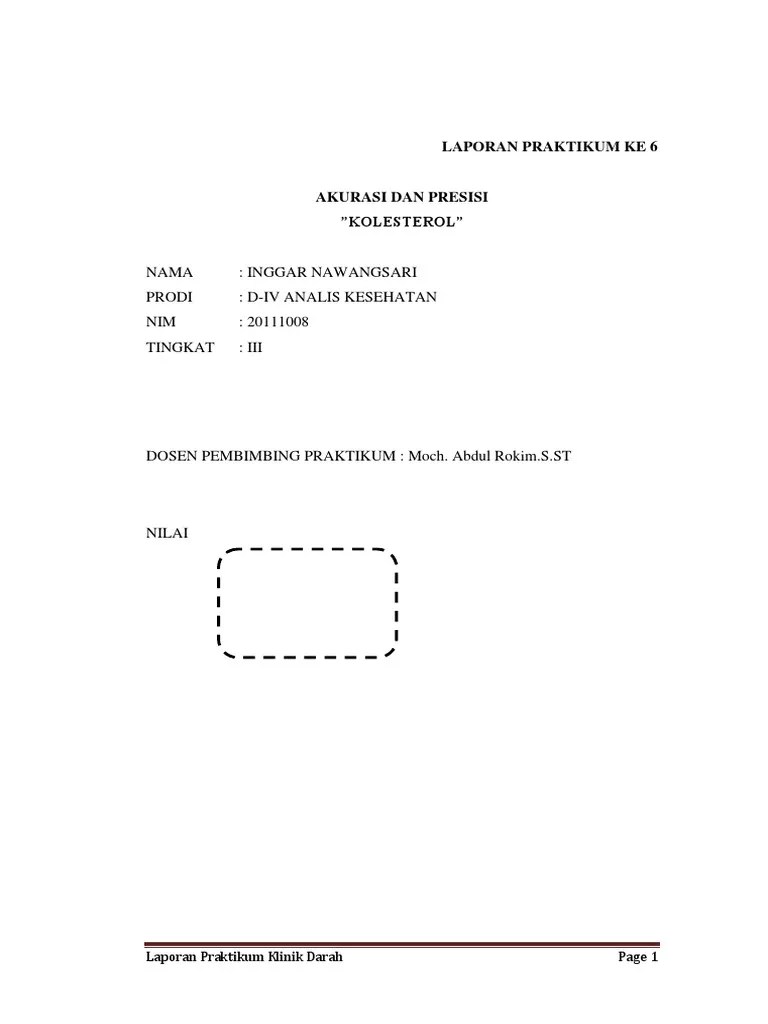 KK 6 (Akurasi Dan Presisi) | PDF