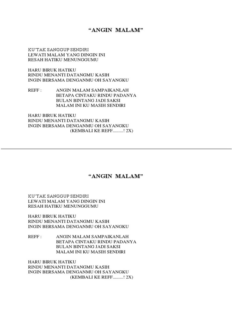 Angin Malam | PDF