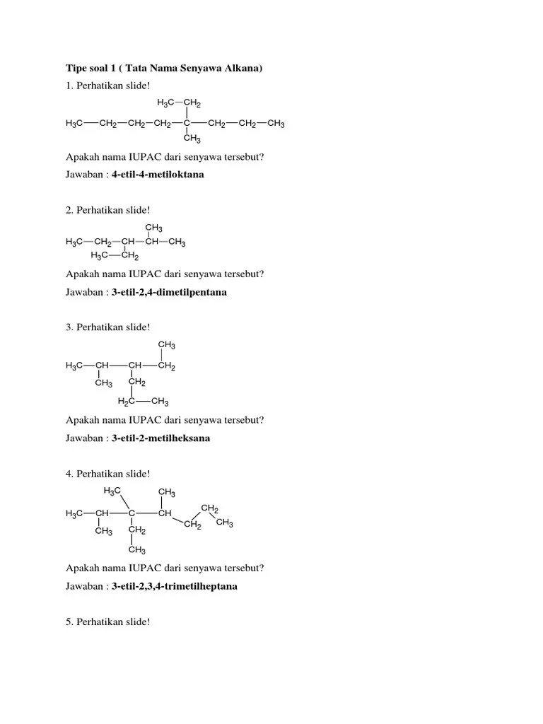 Soal Hidrokarbon Jumadi Sihombing | PDF