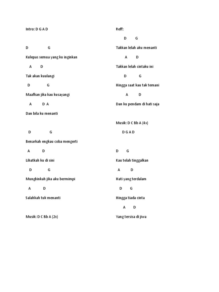 Kunci Gitar Peterpan Yang Terdalam Dari C - Kunci Ujian