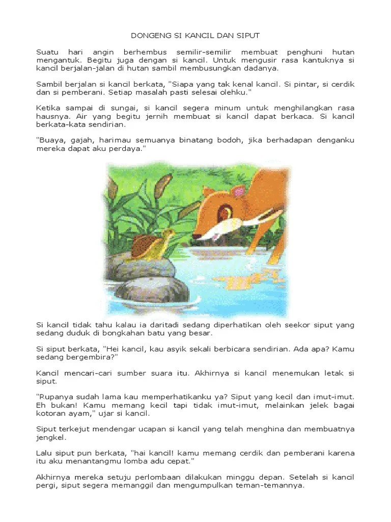 Dongeng Si Kancil Dan Siput | PDF