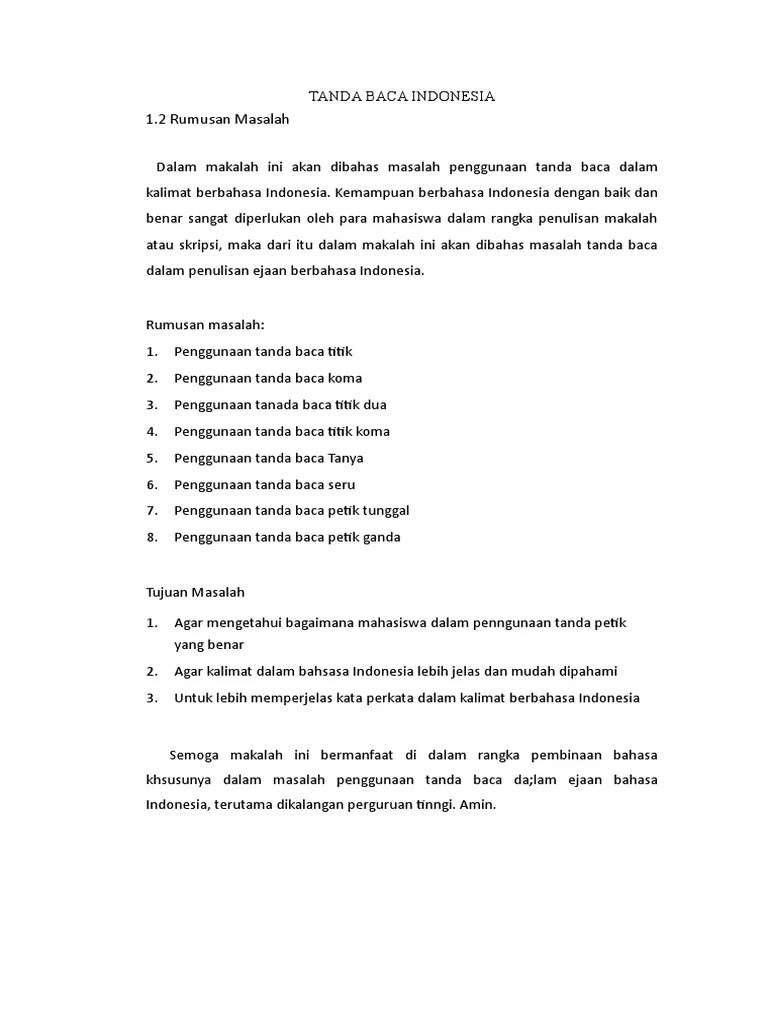 Tanda Baca Arab | PDF