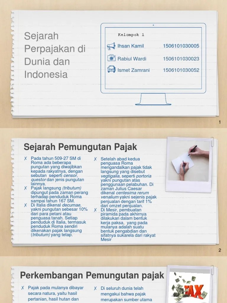 Sejarah Perpajakan | PDF
