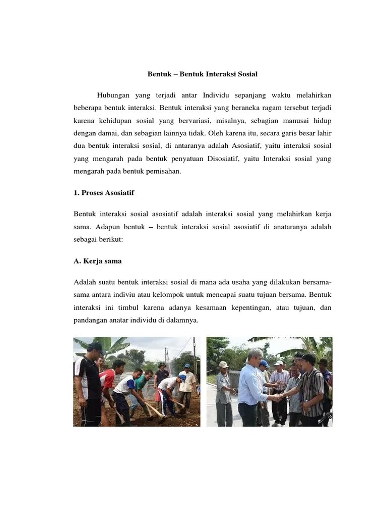 Contoh Bentuk Interaksi Sosial Disosiatif Adalah - Seputar Bentuk