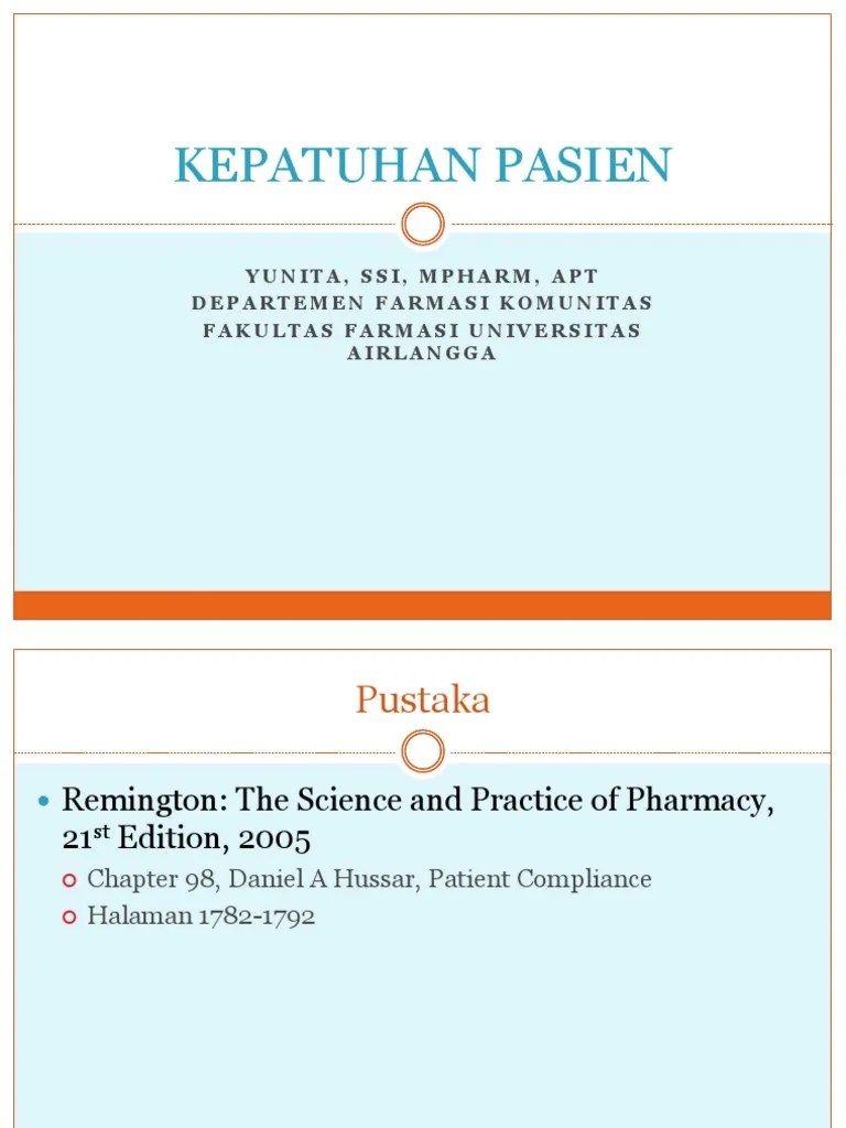 Kepatuhan Pasien | PDF