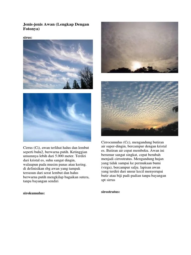 Jenis Awan | PDF
