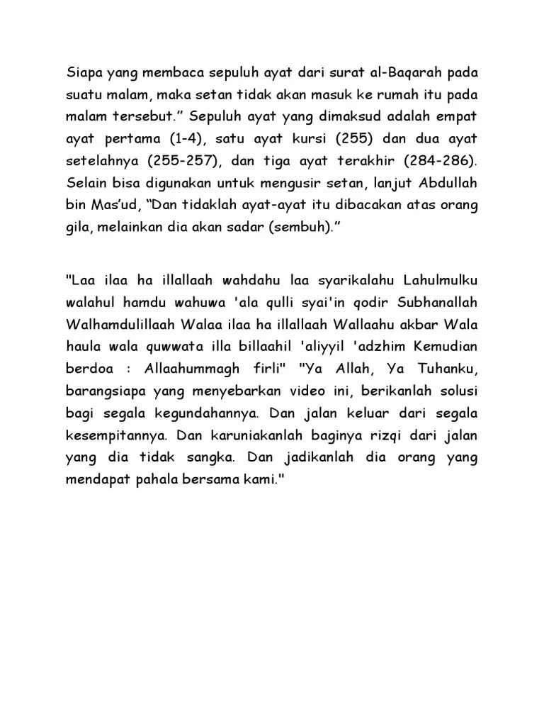 10 Ayat Al Baqarah | PDF