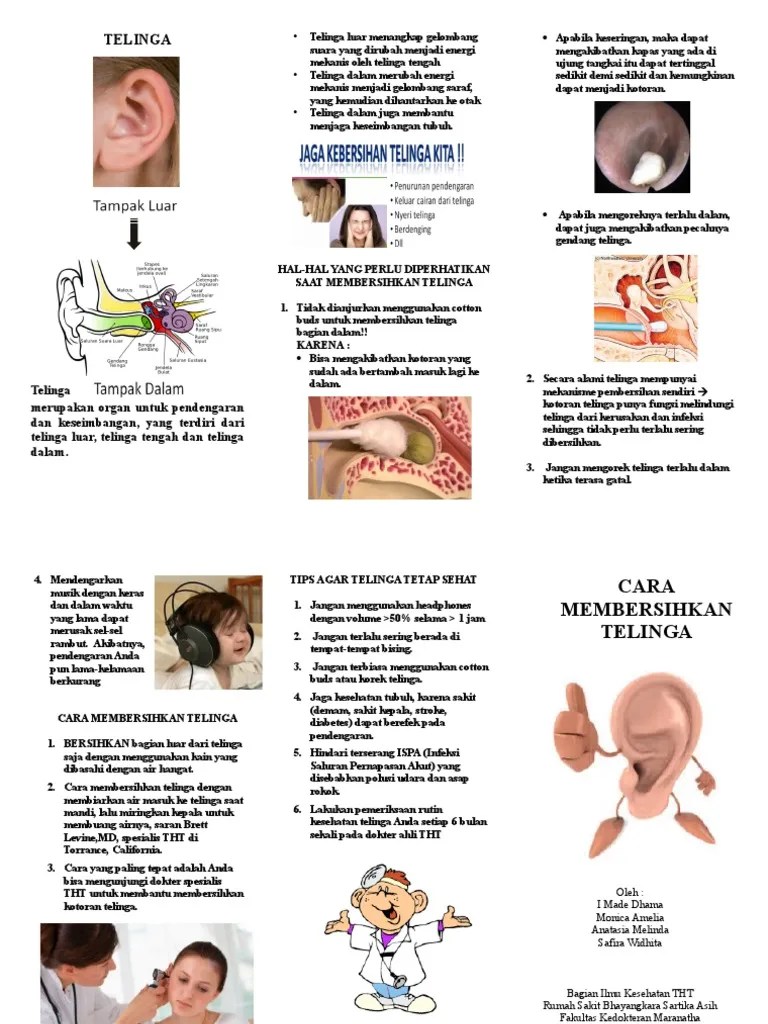 Leaflet Cara Membersihkan Telinga | PDF