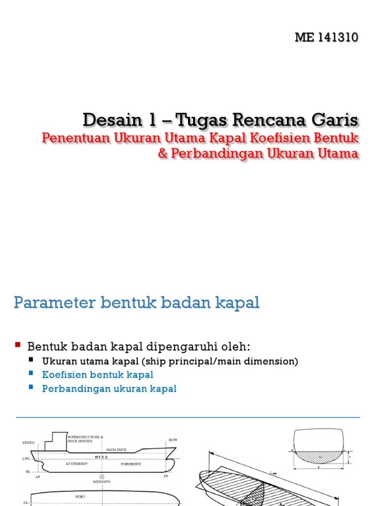 Lines Plan Koefisien Bentuk | PDF