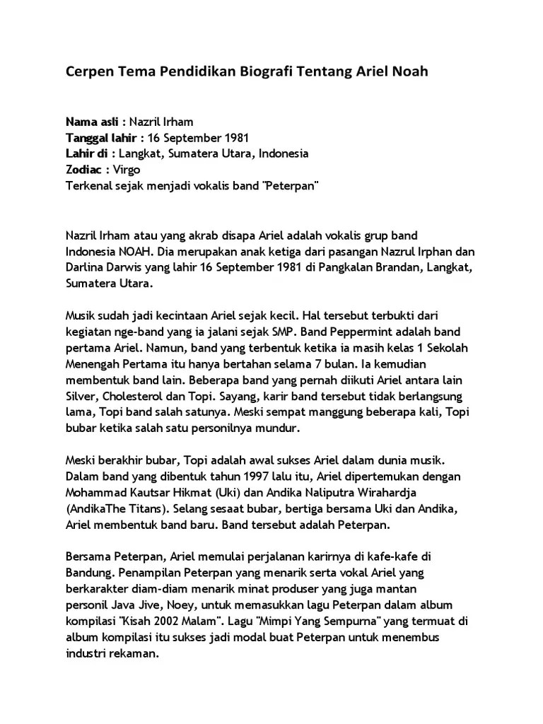 Contoh Novel Singkat Bertema Pendidikan