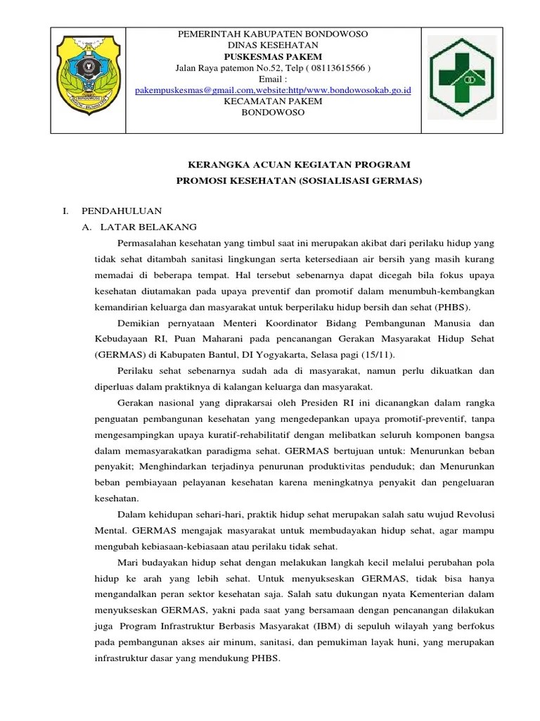 Sosialisasi Germas | PDF