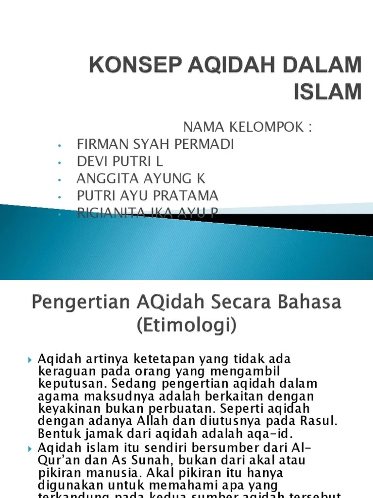Konsep Aqidah Dalam Islam | PDF