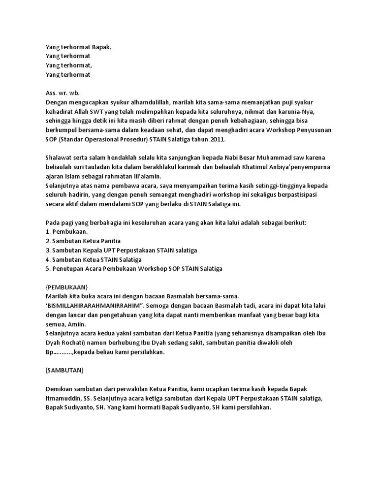 Pidato Penutupan Acara – Pigura